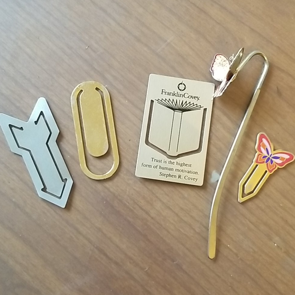 Metal Bookmarks Bundle - Assortment of 5